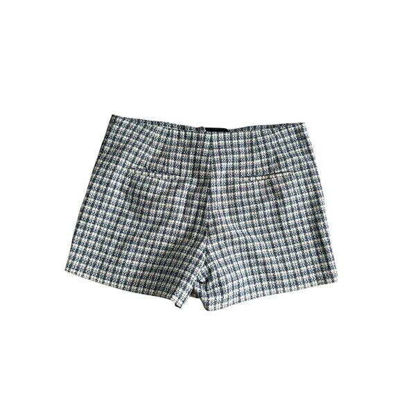 ANN TAYLOR LOFT Blue White Plaid Shorts Size 14 - Picture 5 of 9